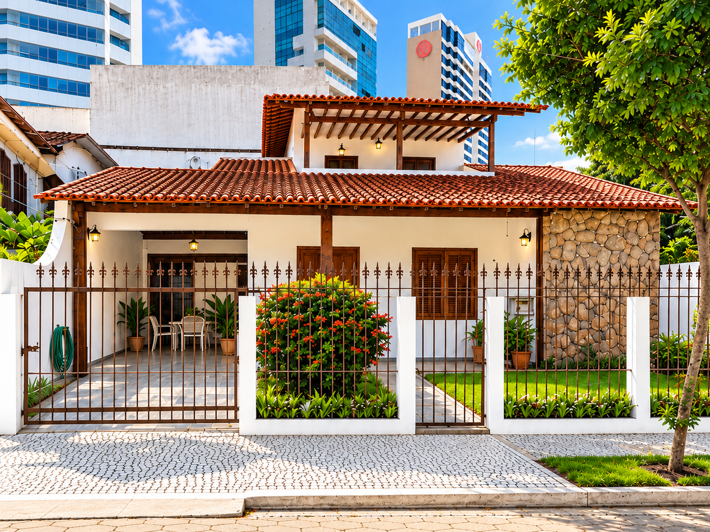 Fachada da Casa Enseada do Suá em Vitória